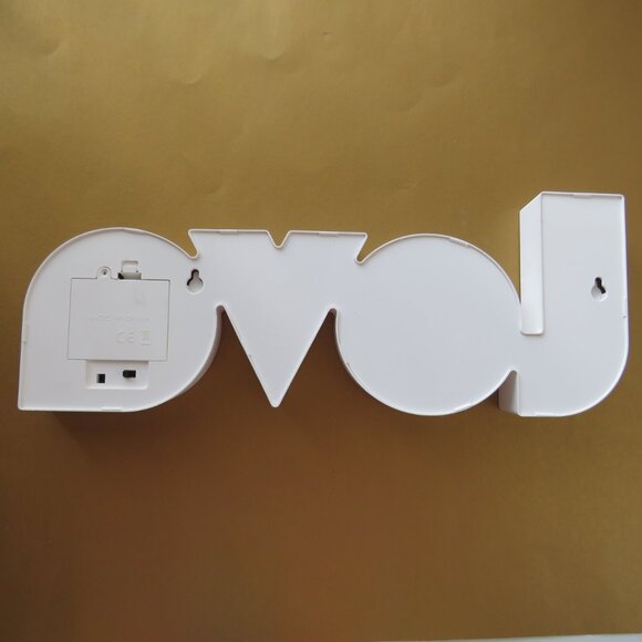 LED Neon Light LOVE InnoVibe Desk Sign White Multicolor Battery Operated - Picture 7 of 13